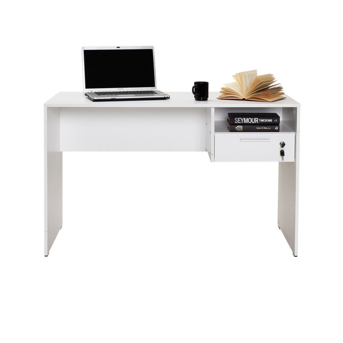 Hanah Home Cms-510-Dd-1 Mesa de estudio Blanca